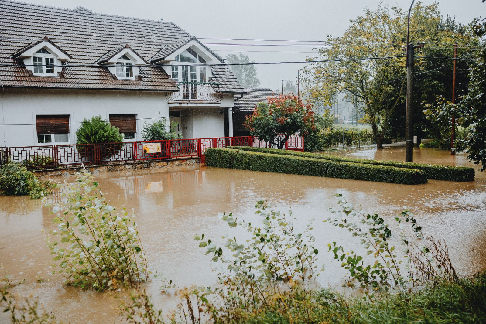 Heavy rain after a coastal storm